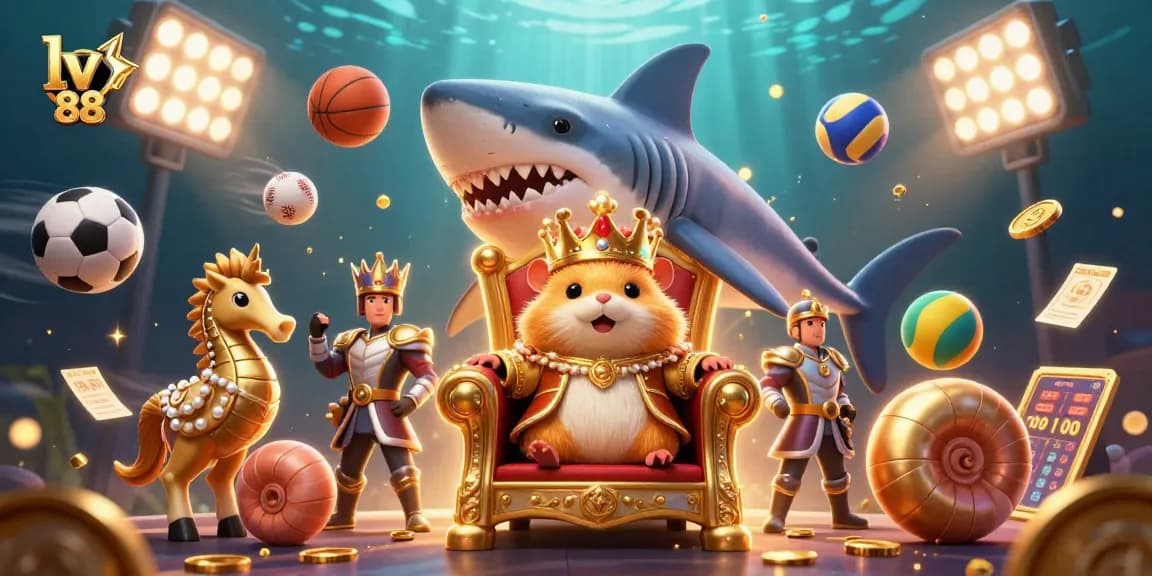 Experience thrilling gameplay at lv 88 with a vibrant underwater scene filled with playful characters, showcasing excitement.