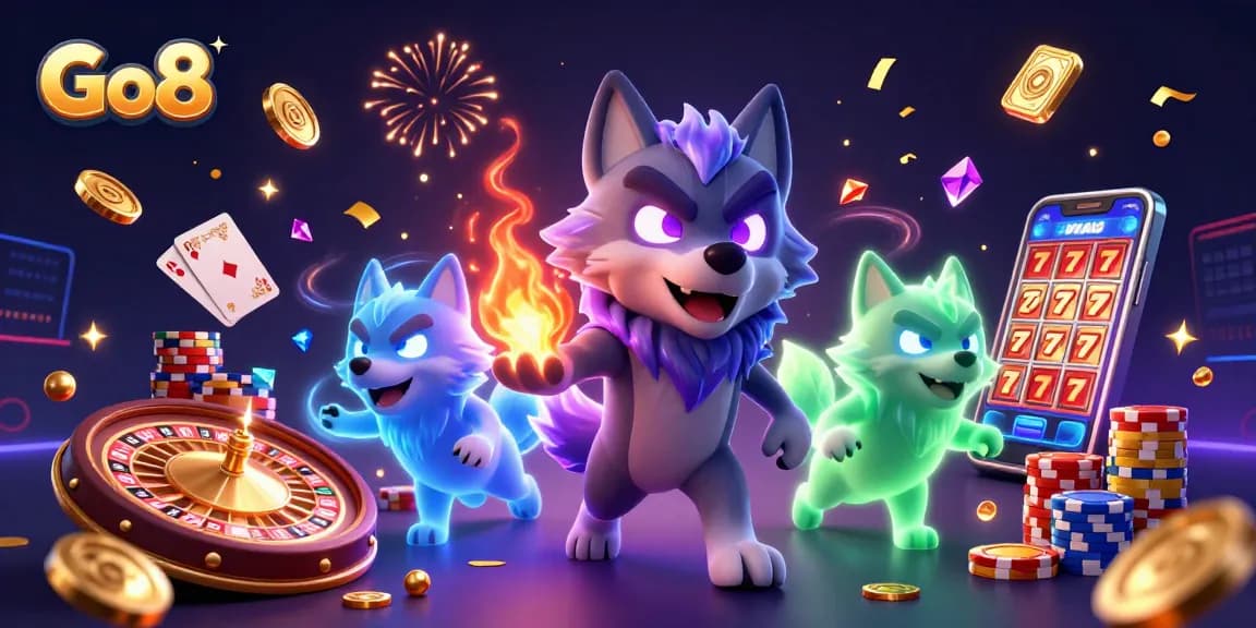 Experience the thrilling gameplay at Go8 with vibrant casino action and interactive elements.