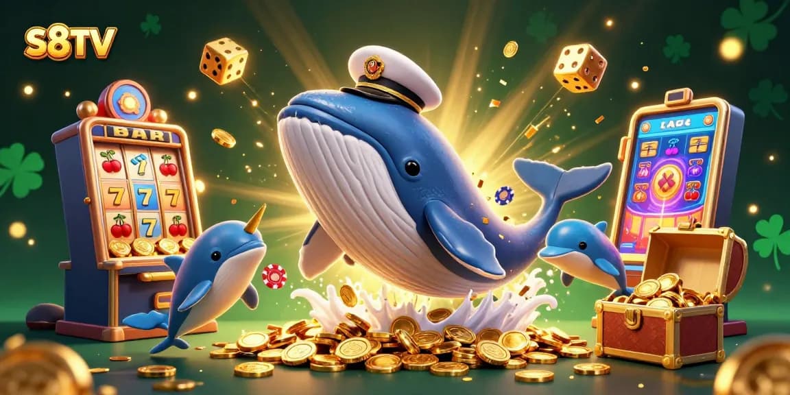 Experience sports betting action with S8TV, featuring a lively sea scene of cartoon characters and casino elements.