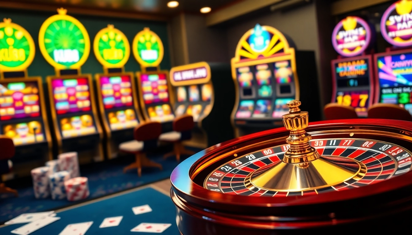Experience thrilling online gambling at KU88 casino with vibrant slots and roulette.