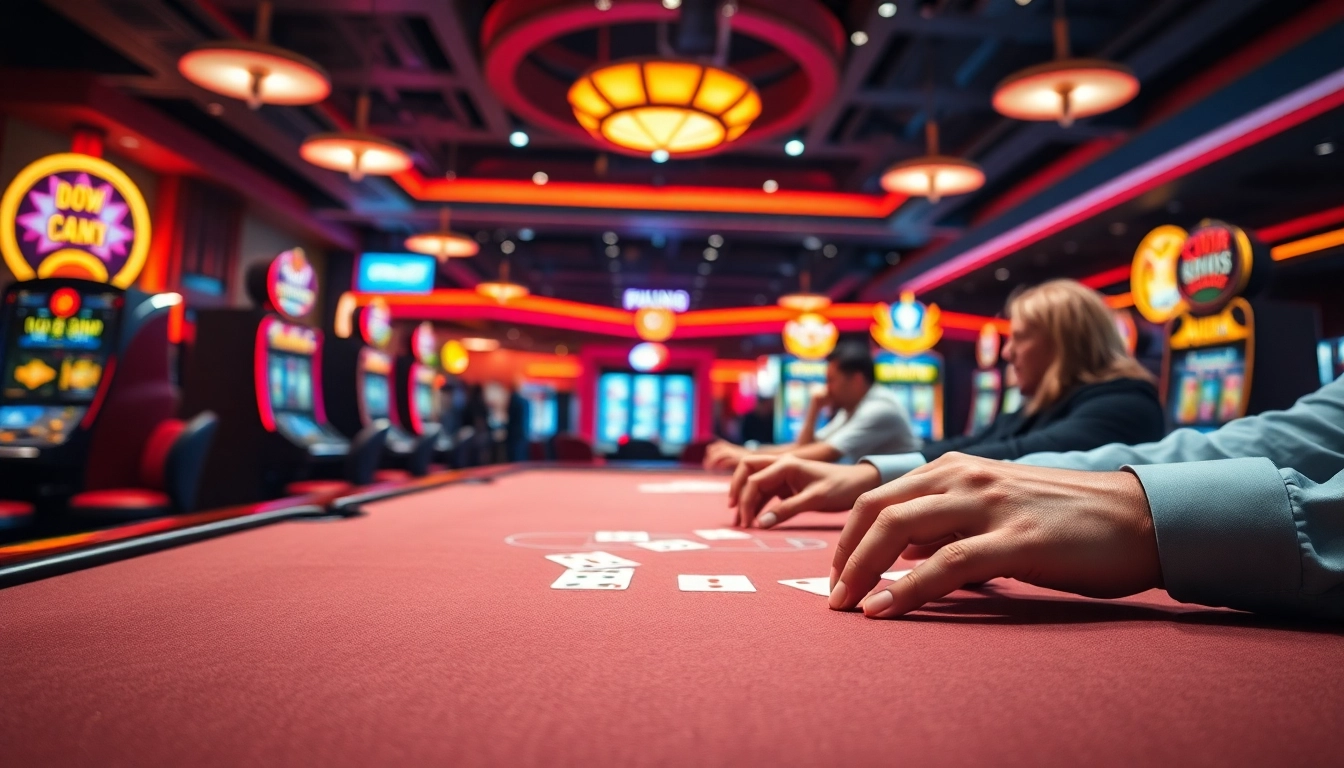 Experience the thrill of Zoccer Casino with players at a vibrant poker table.