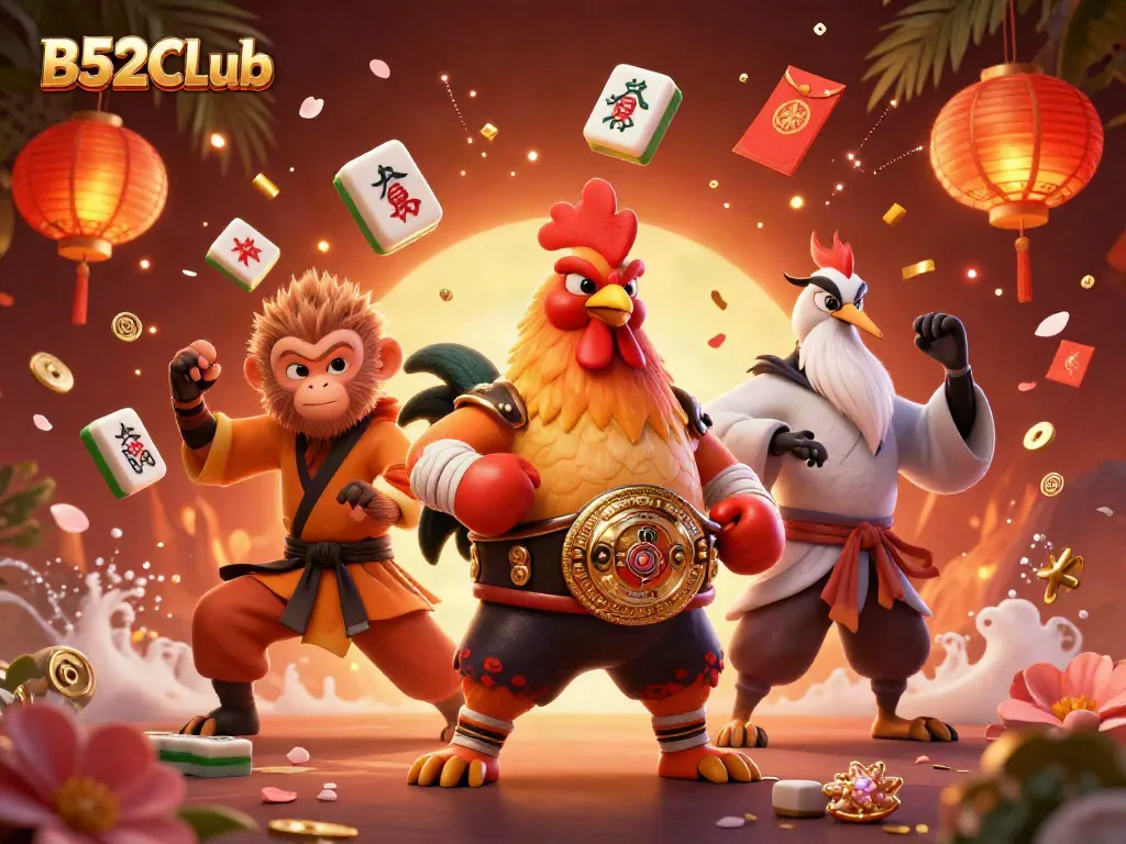 Engage with B52CLub's exciting gaming experience featuring dynamic characters and rich casino elements.