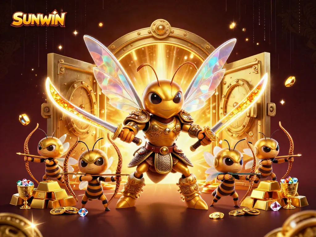 Experience the excitement of SUNWIN's online gaming with vibrant illustrations showcasing thrilling gameplay.