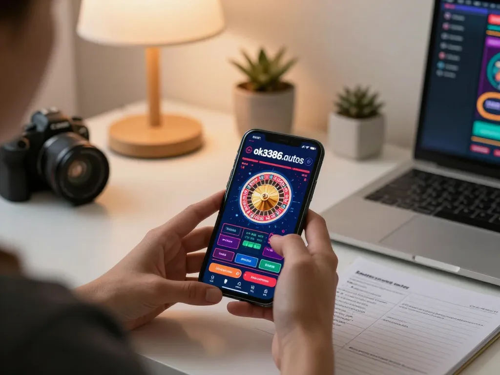 Engaging with the ok8386.autos casino app for online gambling strategy.