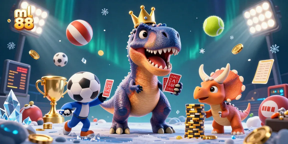 Experience thrilling bets with ml 88 in a vibrant casino scene featuring cartoon characters and dynamic elements.