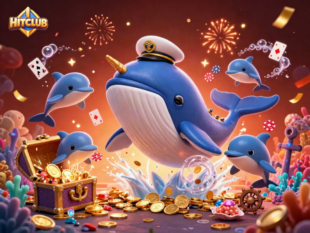 Join the HITCLUB excitement with a colorful casino-themed underwater adventure.