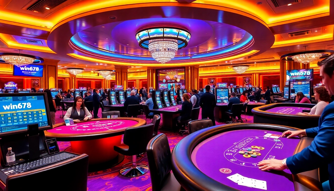 Experience thrilling gameplay at win678 with vibrant casino tables and exciting player interactions.