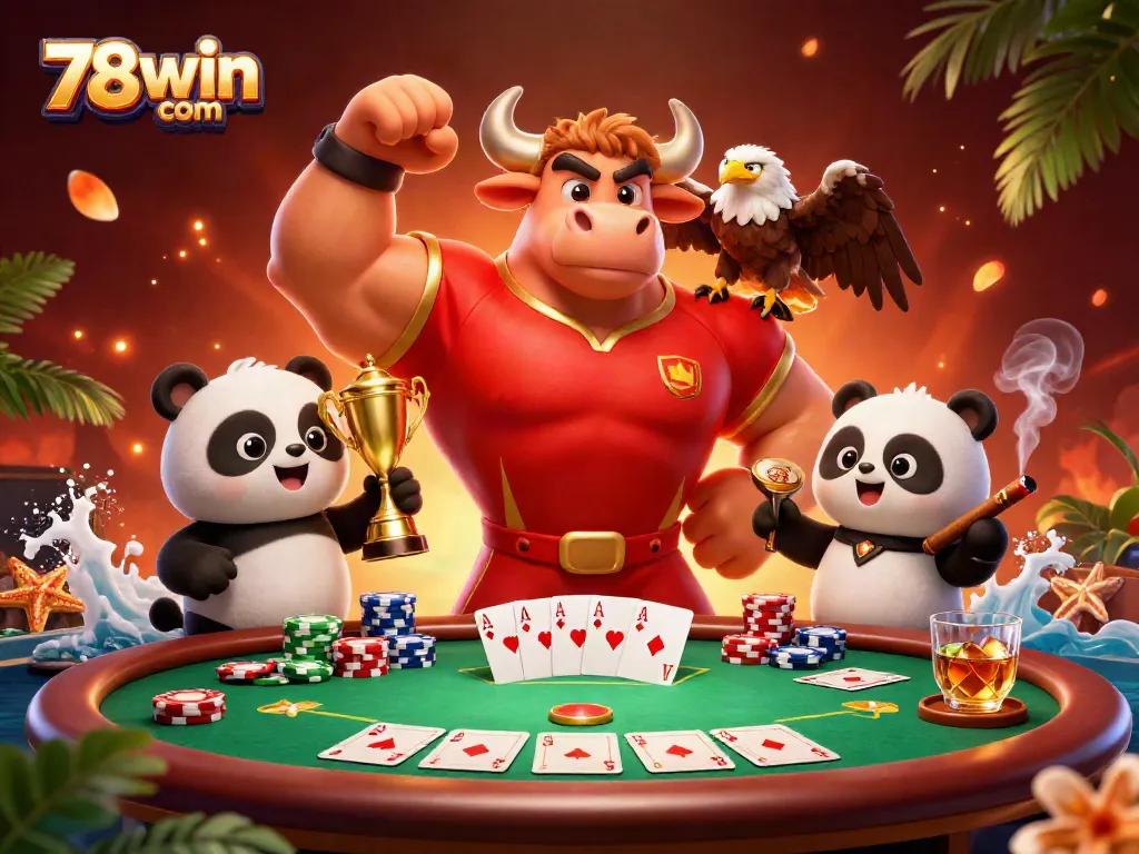 Join the excitement at 78win com with a dynamic gaming scene featuring champions and poker action.