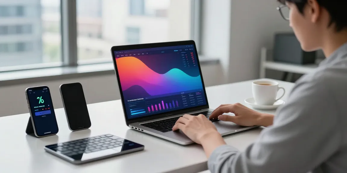 Engaged trader using the automated trading platform at quantumaiplatform.ca with real-time market analysis.