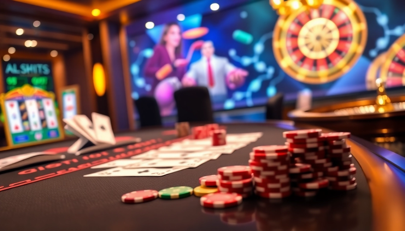 Engage with F168's thrilling online casino experience featuring vibrant poker chips and cards.