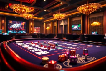 Engaging image of luckywin tài xỉu gameplay at a vibrant online casino.