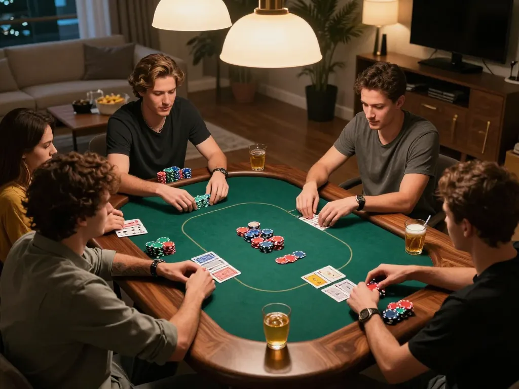 Experience engaging gameplay at trang chủ xx88 with friends during a cozy poker night.