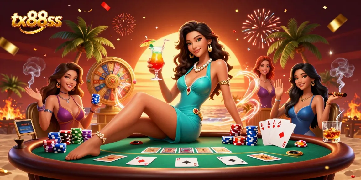 Join the excitement at tx88ss, where glamorous gaming prizes await in a vibrant casino scene.