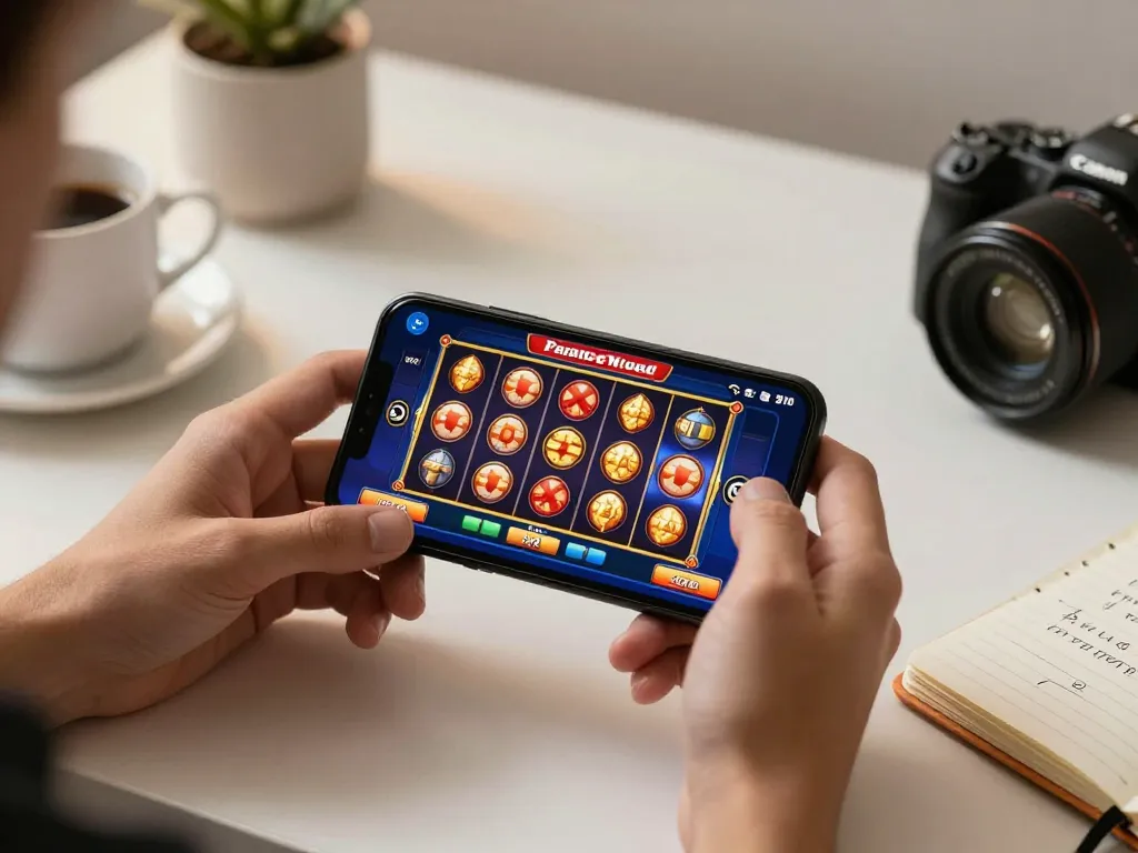 Tic88 mobile gaming with vibrant slot interface engaging users for a fun gambling experience