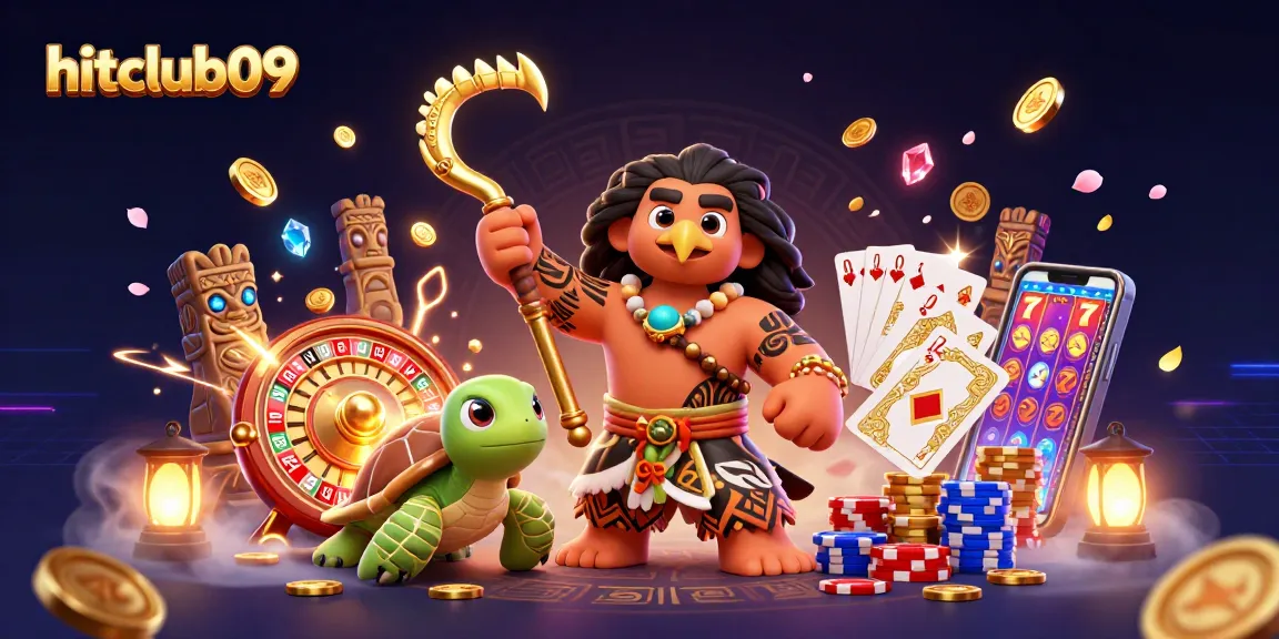 Experience the excitement of hitclub09 with vibrant casino visuals and animated gaming elements.