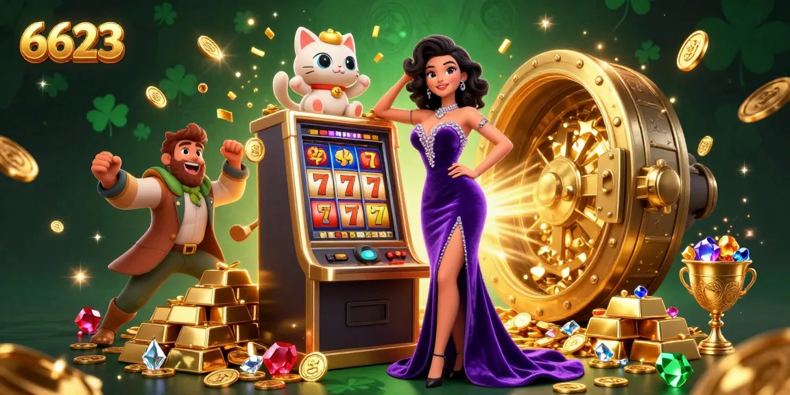 Experience the thrill of 6623 with jackpots, slots, and wins in a vibrant casino atmosphere.