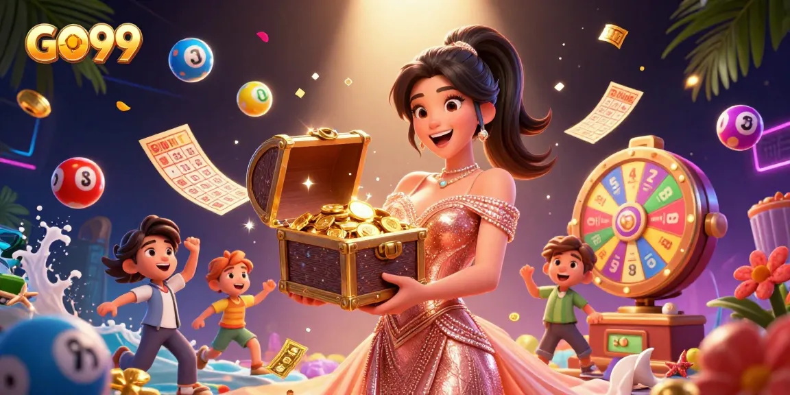 Experience the gaming excitement at GO99 with stunning treasures and lively game elements.