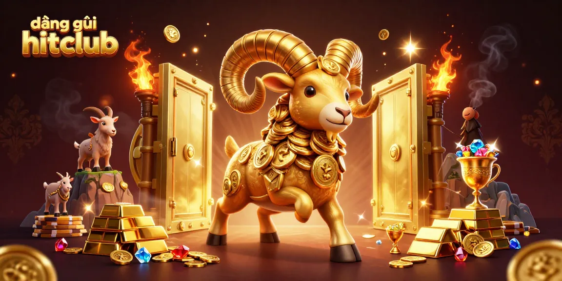 Experience đăng ký hitclub with an exciting casino-themed adventure featuring vibrant gold elements and lively characters.