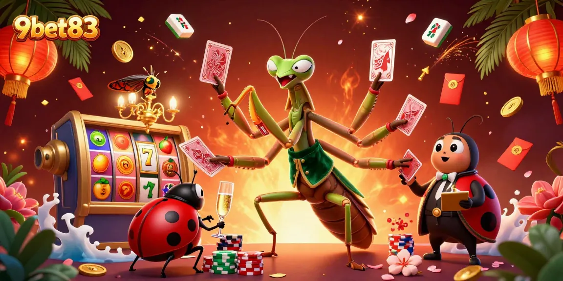 Experience the engaging world of 9bet83 with vibrant casino games, lively characters, and dynamic elements.
