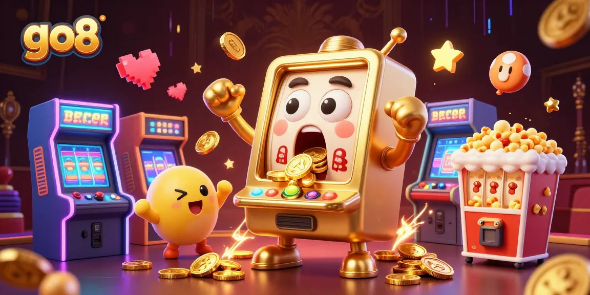 Experience exciting jackpots at go8 casino with animated slot machines celebrating wins!