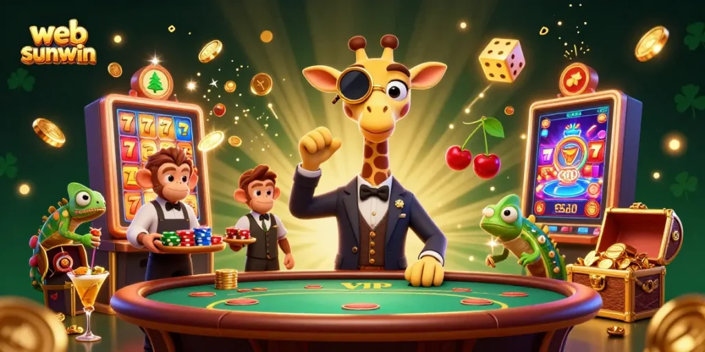 Join the excitement of web sunwin with a high-roller giraffe and dynamic casino action.