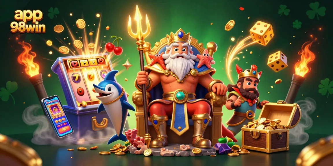 Engage in thrilling gaming experiences with the app 98win, featuring vibrant casino elements and rewards.