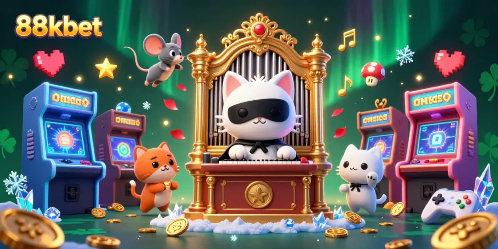 Win big with 88kbet at an exciting casino featuring a phantom cat and dynamic gameplay elements.